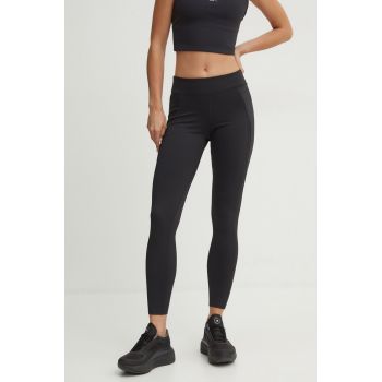 Reebok leggins de antrenament Lux Collection culoarea negru, neted, 100075374