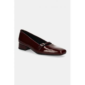 Vagabond Shoemakers balerini de piele DEBBI culoarea bordo, 5818-160-38