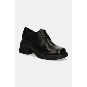 Vagabond Shoemakers pantofi de piele DORAH femei, culoarea negru, cu platforma, 5842-101-20