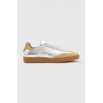 AllSaints sneakers din piele Thelma Sneaker culoarea argintiu, W174FB