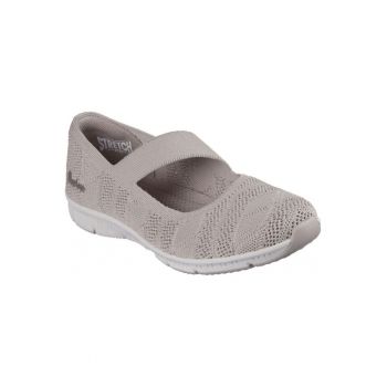 Balerina Skechers Be-Cool Sweet Knit cu bretele 100648-TPE taupe