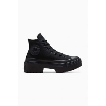 Converse tenisi Chuck Taylor All Star Lugged Heel femei, culoarea negru, A11635C