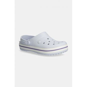 Crocs papuci Crocband femei, culoarea violet, 11016