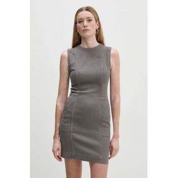 G-Star Raw rochie culoarea gri, mini, drept, D25249-D730