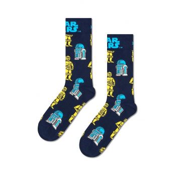 Happy Socks sosete x Star Wars R2D2 & C3PO Sock culoarea albastru marin, P002883