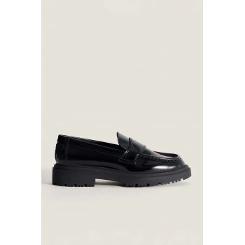 Hoff mocasini MOCASIN NEGRO femei, culoarea negru, cu toc plat, 22328001 SCHOOL