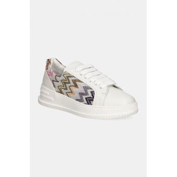 Missoni sneakers Alex culoarea alb, MW60_053