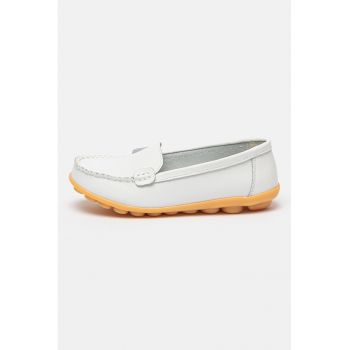 Pantofi loafer de piele cu talpa aderenta