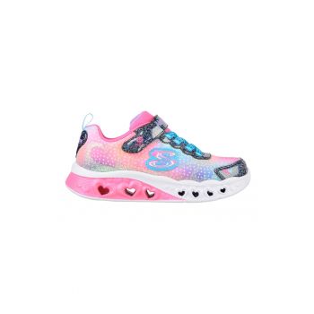 Pantofi sport cu velcro si model colorblock Flutter Heart Lights