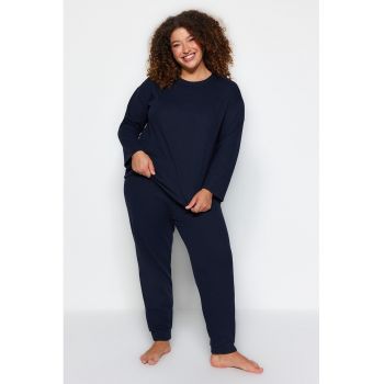 Pijama cu maneci cazute Plus Size