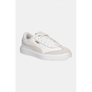 Puma sneakers din piele Lajla T-toe culoarea alb, 397734