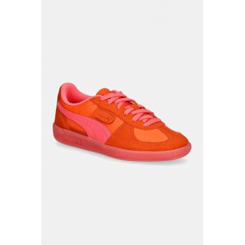 Puma sneakers din piele Palermo culoarea portocaliu, 398381