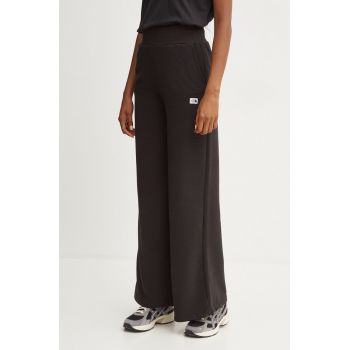 The North Face pantaloni de trening Hoden Wide Leg Jogger culoarea negru, neted, NF0A89CHJK31