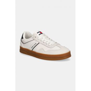 Tommy Jeans sneakers THE GREENWICH culoarea alb, EN0EN02612