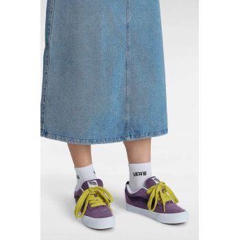 Vans tenisi din piele intoarsa Knu Skool culoarea violet, VN000CRPPRP1