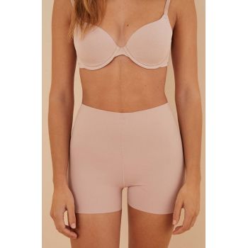 women'secret pantaloni scurti modelatori SHAPEWEAR MICRO THERMO-regularING culoarea bej, 5182791