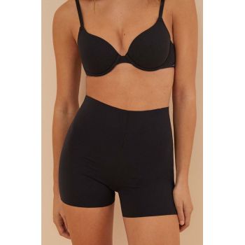 women'secret pantaloni scurti modelatori SHAPEWEAR MICRO THERMO-REGULATING culoarea negru, 5182789