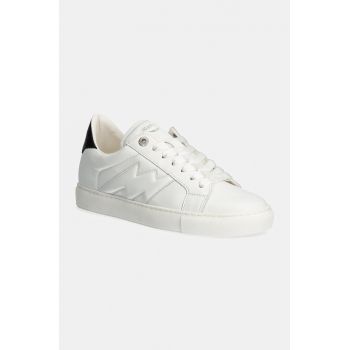 ZADIG&VOLTAIRE sneakers din piele La Flash culoarea alb, SWSN00478