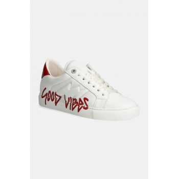 ZADIG&VOLTAIRE sneakers din piele La Flash culoarea alb, SWSN00529