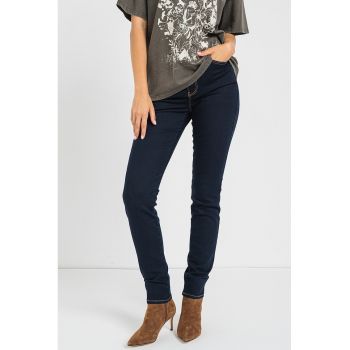 Blugi skinny cu talie inalta