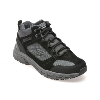 Ghete casual SKECHERS negre, 51895, din material textil