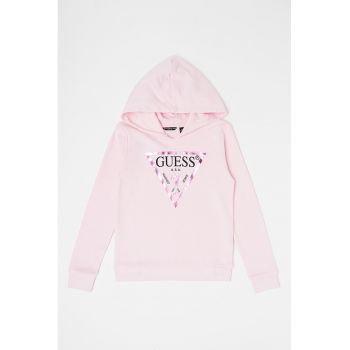 GUESS - Hanorac de bumbac cu imprimeu logo