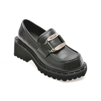 Mocasini casual GRYXX negri, 1207, din piele naturala