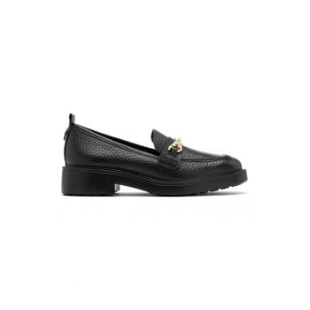 Pantofi loafer cu aplicatie metalica