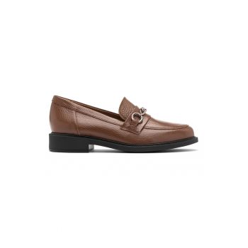 Pantofi loafer de piele cu aplicatie lant