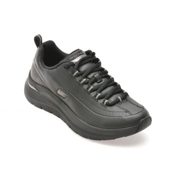 Pantofi sport SKECHERS negri, 150061, din piele naturala