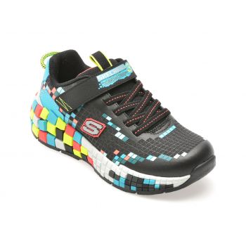 Pantofi sport SKECHERS negri, 402182L, din material textil