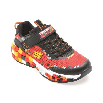 Pantofi sport SKECHERS rosii, 402182L, din material textil