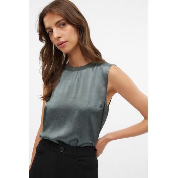 Top cu aspect de satin Asti