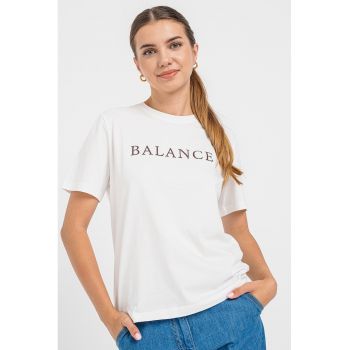 Tricou de bumbac organic cu imprimeu text