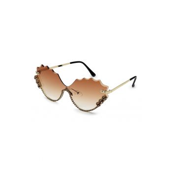 Ochelari de soare cat-eye cu model in degrade ieftini