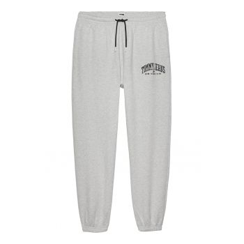 Pantaloni de trening din amestec de bumbac organic cu snur