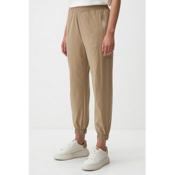 Pantaloni jogger cu talie inalta