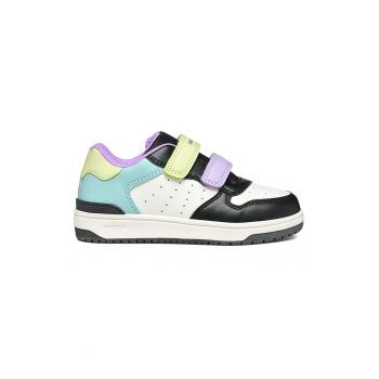 Pantofi sport din piele ecologica cu model colorblock