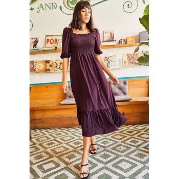 Rochie midi evazata