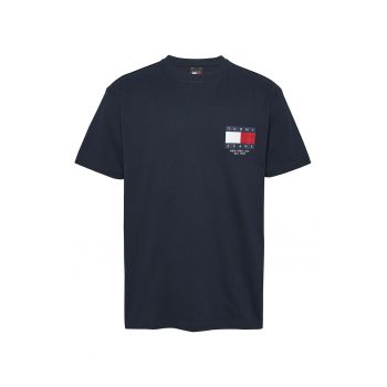 Tricou cu decolteu la baza gatului si logo