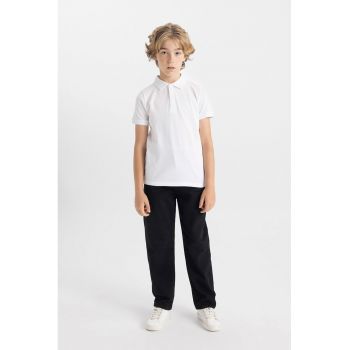 Tricou polo de bumbac pique