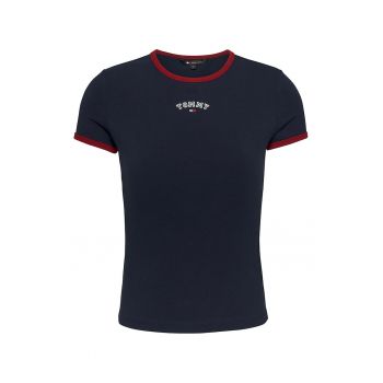 Tricou slim fit cu logo