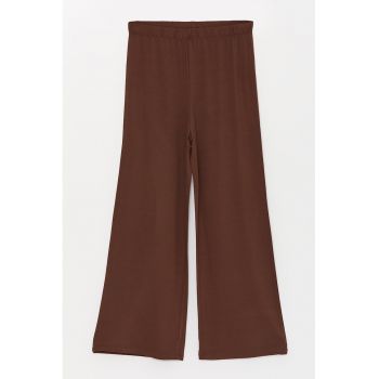 Pantaloni evazati cu talie elastica