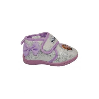 Pantofi sport cu imprimeu Frozen si velcro