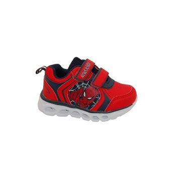 Pantofi sport cu model Spiderman si velcro