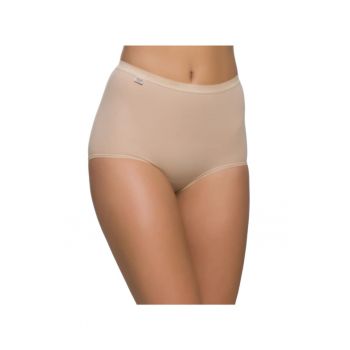 Set 2 perechi chiloti dama - Pan-132 - Bumbac/Lycra - Crem -