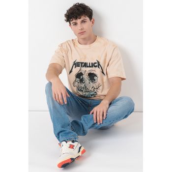 Tricou de bumbac cu imprimeu grafic Metallica