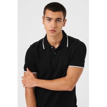 Tricou polo slim fit din bumbac