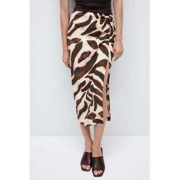 Fusta cu model animal print