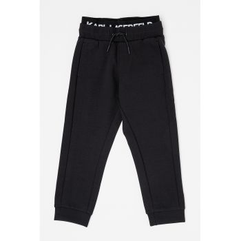 Pantaloni de trening cu banda logo in talie